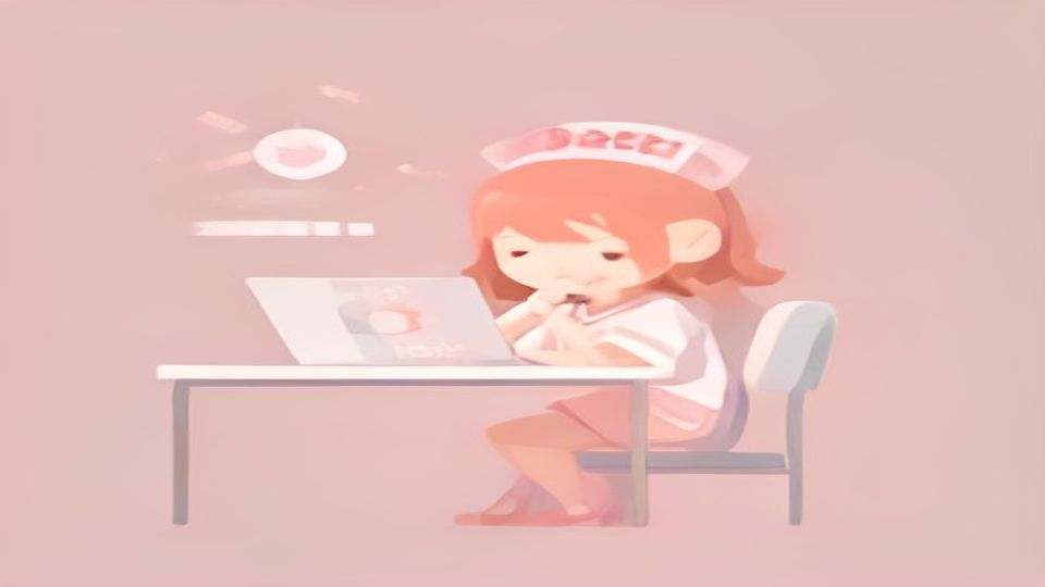 神奈川県庁を背景に採用試験の案内を確認する保健師のイメージ