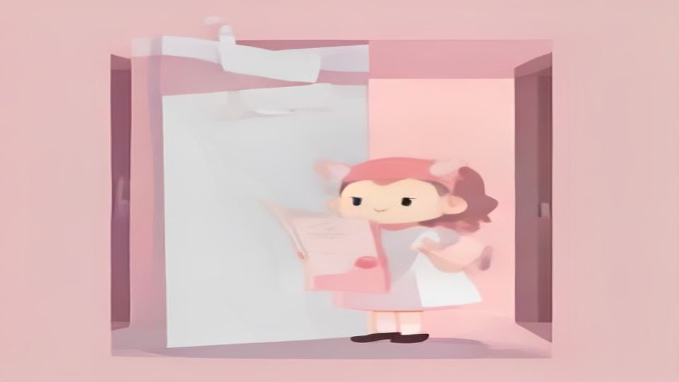 研修資料を確認する看護師のイメージ